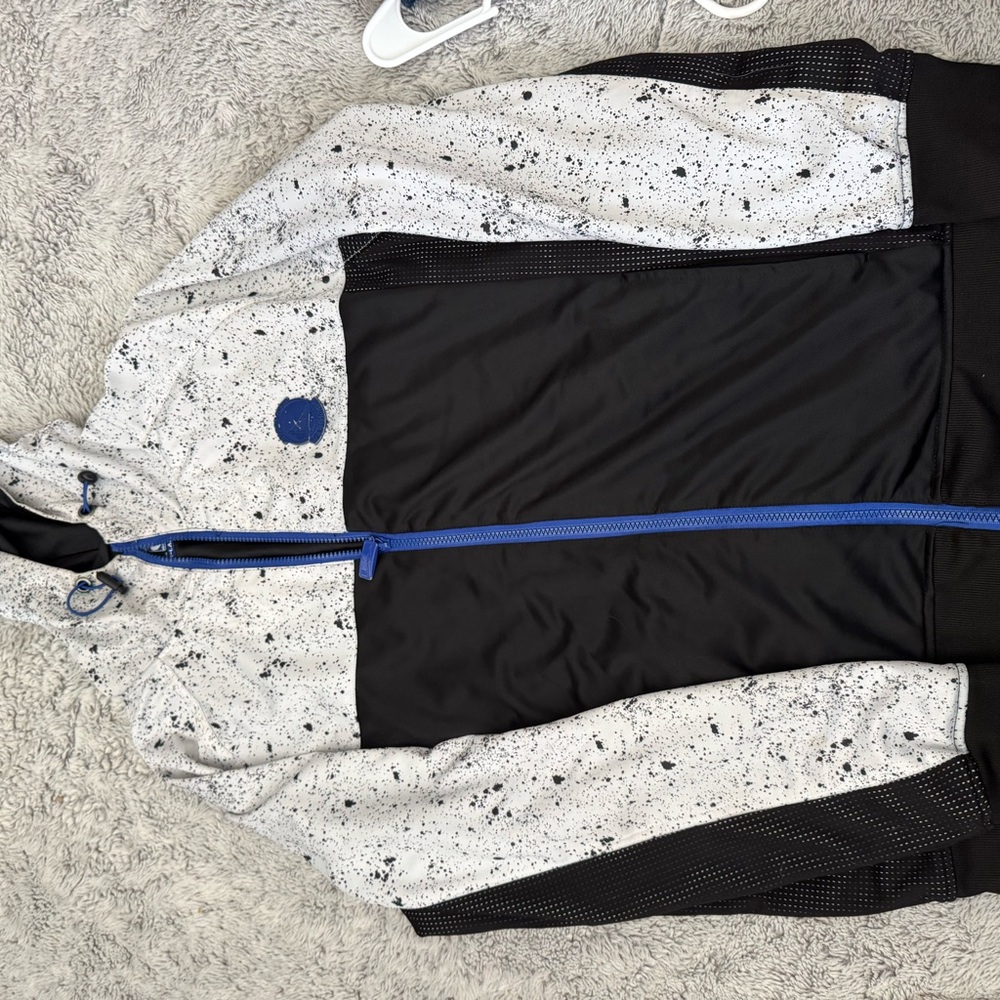 UNK Black Jacket with Blue Label